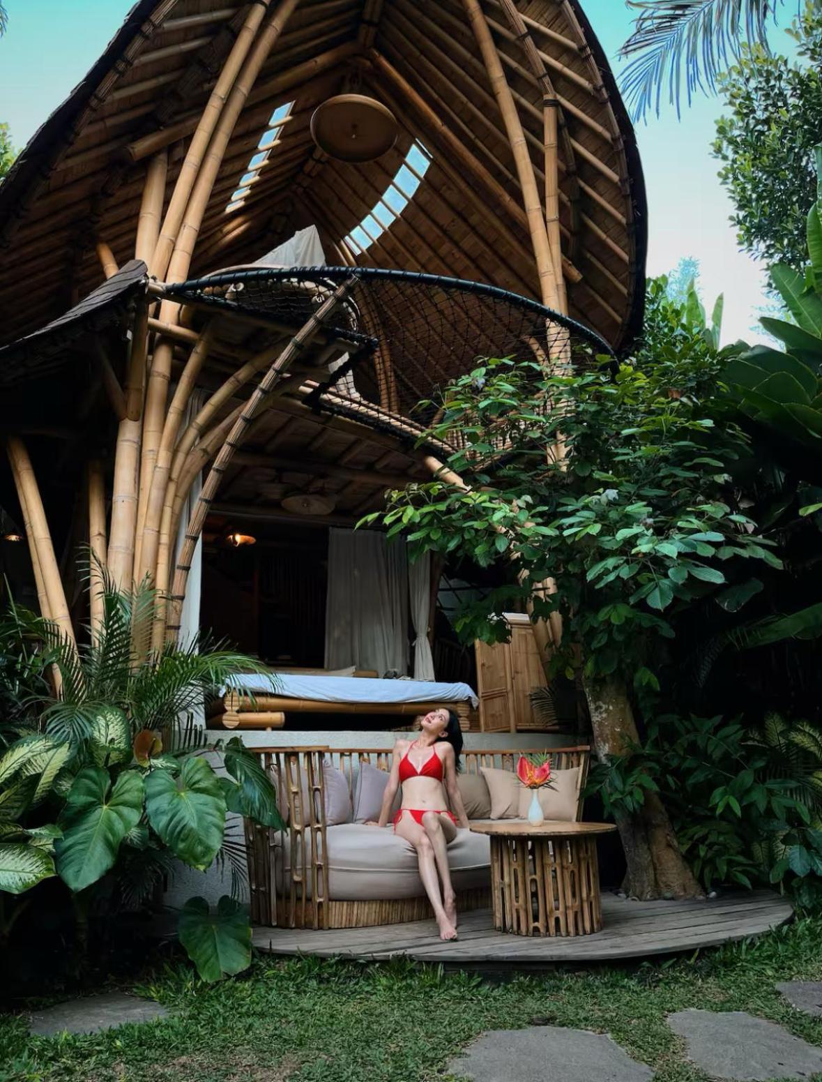 Wahem Eco Bamboo - Magical Bamboo House Ubud Bali Villa Exterior foto