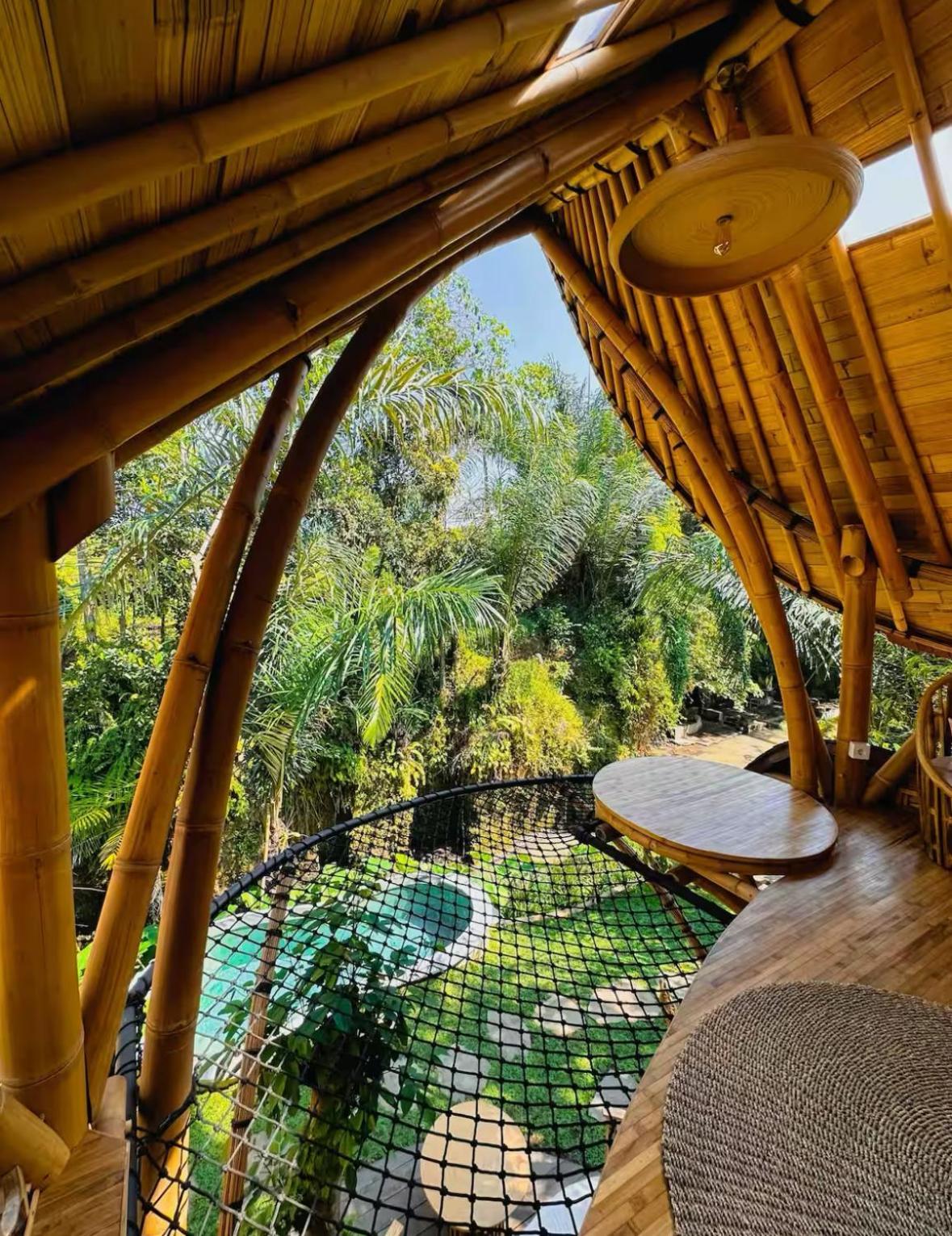 Wahem Eco Bamboo - Magical Bamboo House Ubud Bali Villa Exterior foto
