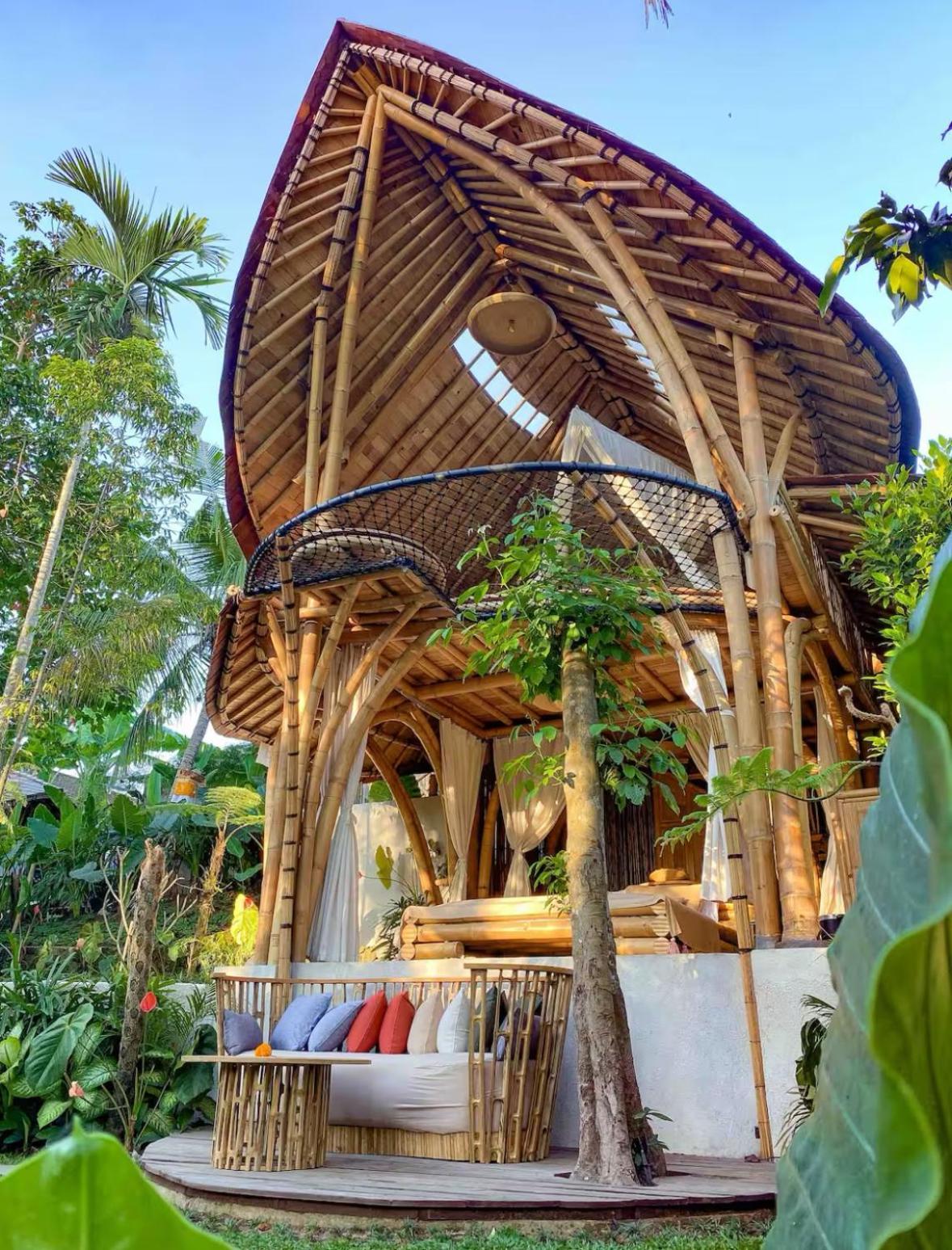 Wahem Eco Bamboo - Magical Bamboo House Ubud Bali Villa Exterior foto