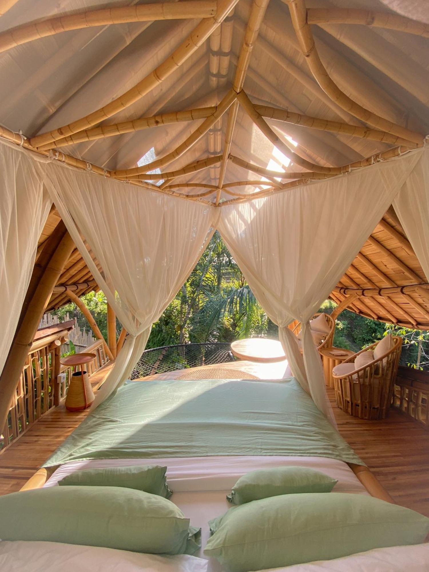 Wahem Eco Bamboo - Magical Bamboo House Ubud Bali Villa Exterior foto