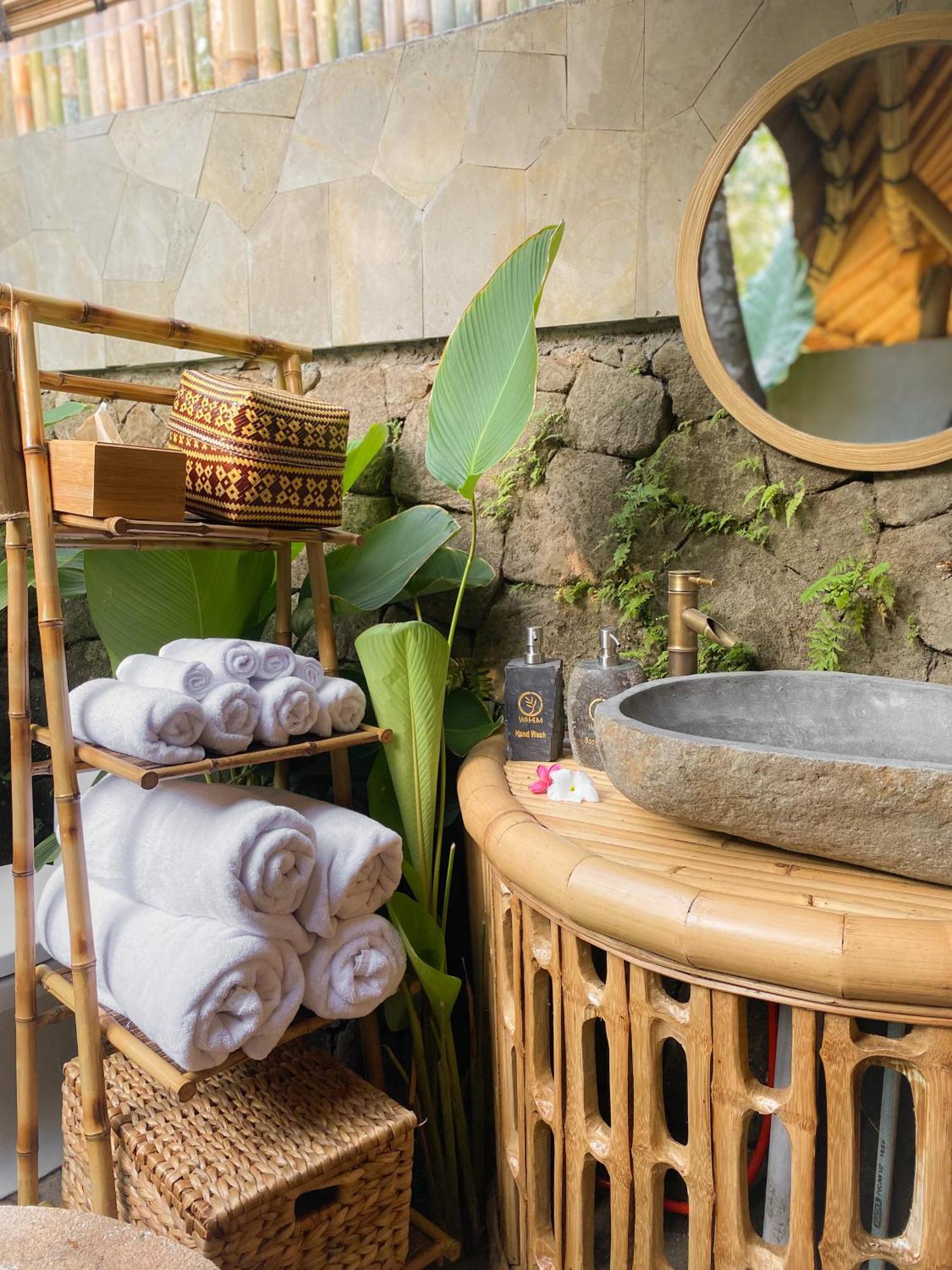 Wahem Eco Bamboo - Magical Bamboo House Ubud Bali Villa Exterior foto