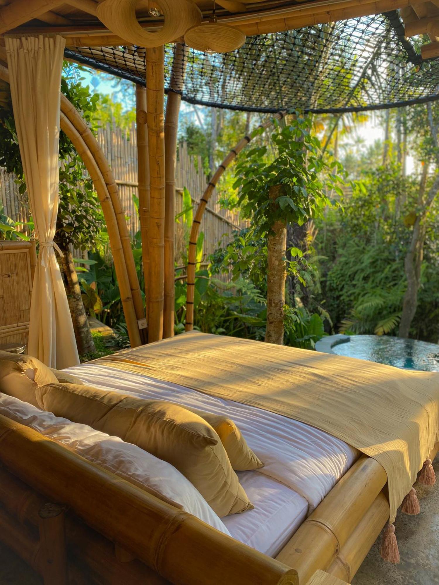 Wahem Eco Bamboo - Magical Bamboo House Ubud Bali Villa Exterior foto