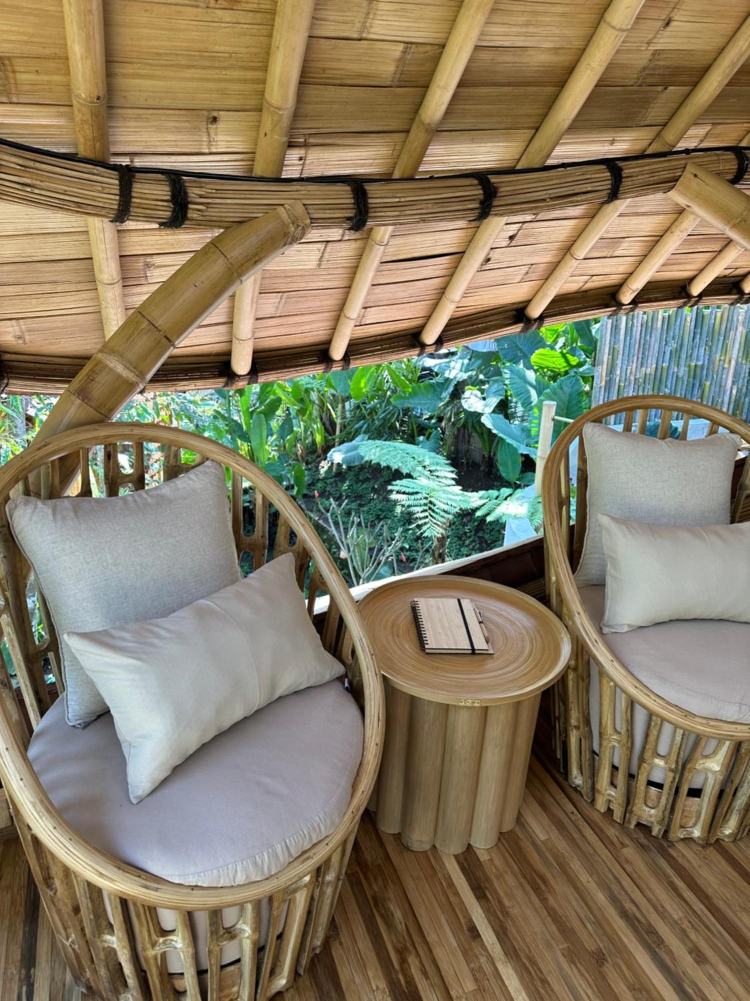 Wahem Eco Bamboo - Magical Bamboo House Ubud Bali Villa Exterior foto