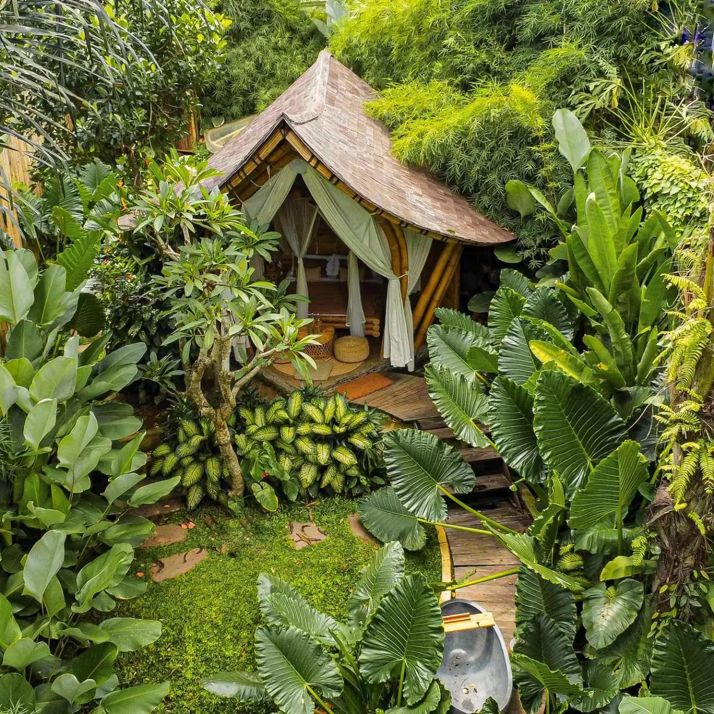 Wahem Eco Bamboo - Magical Bamboo House Ubud Bali Villa Exterior foto