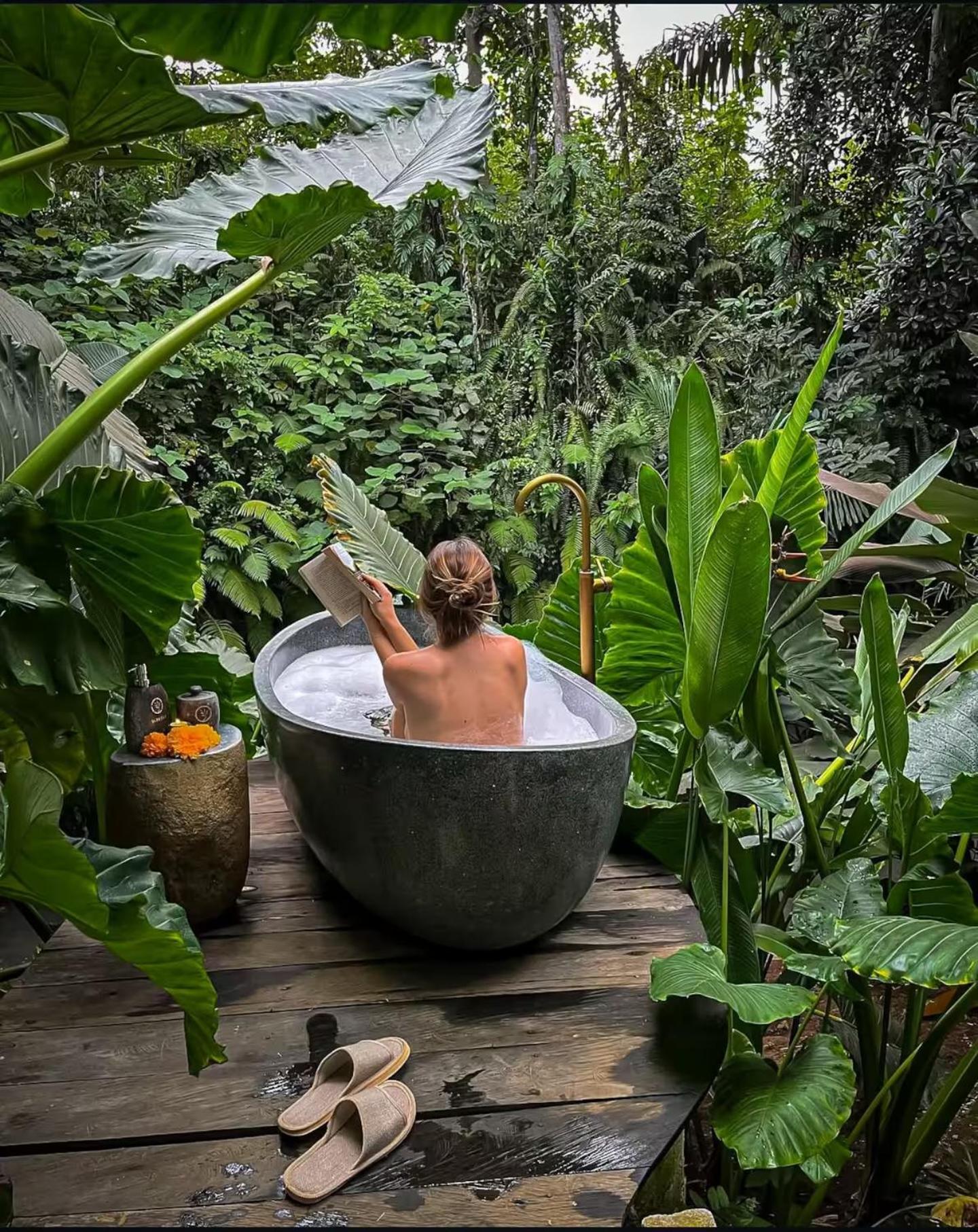 Wahem Eco Bamboo - Magical Bamboo House Ubud Bali Villa Exterior foto