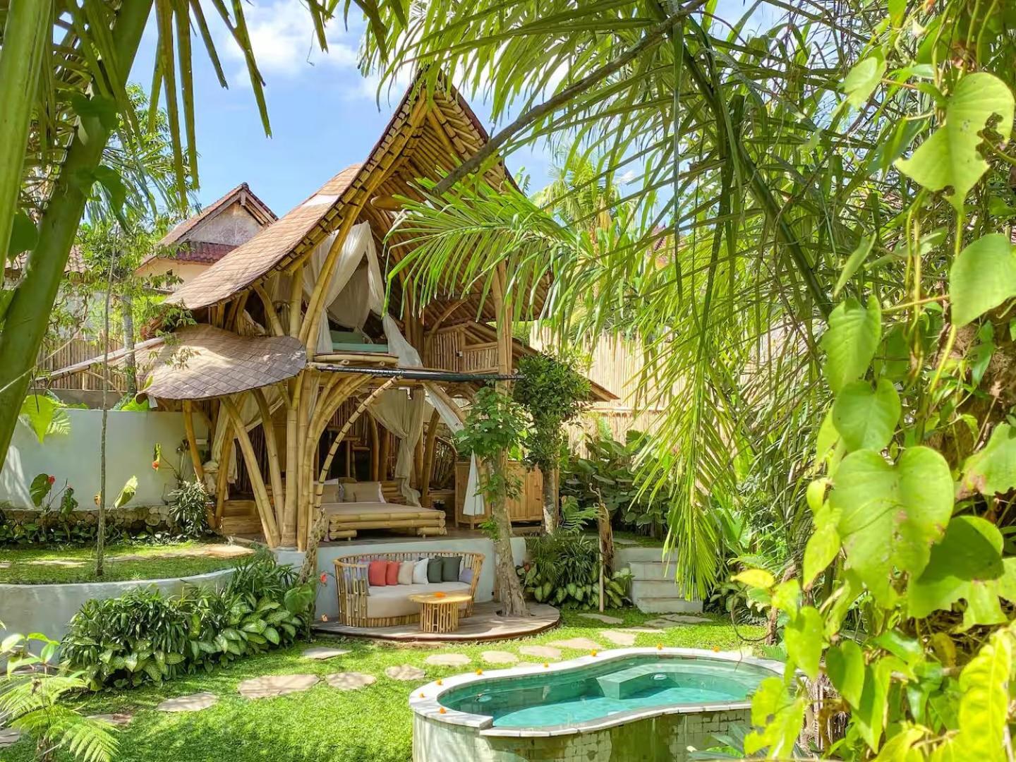 Wahem Eco Bamboo - Magical Bamboo House Ubud Bali Villa Exterior foto