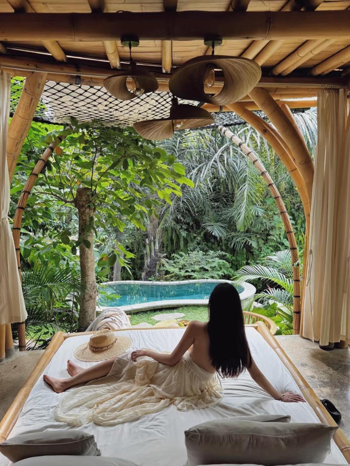 Wahem Eco Bamboo - Magical Bamboo House Ubud Bali Villa Exterior foto